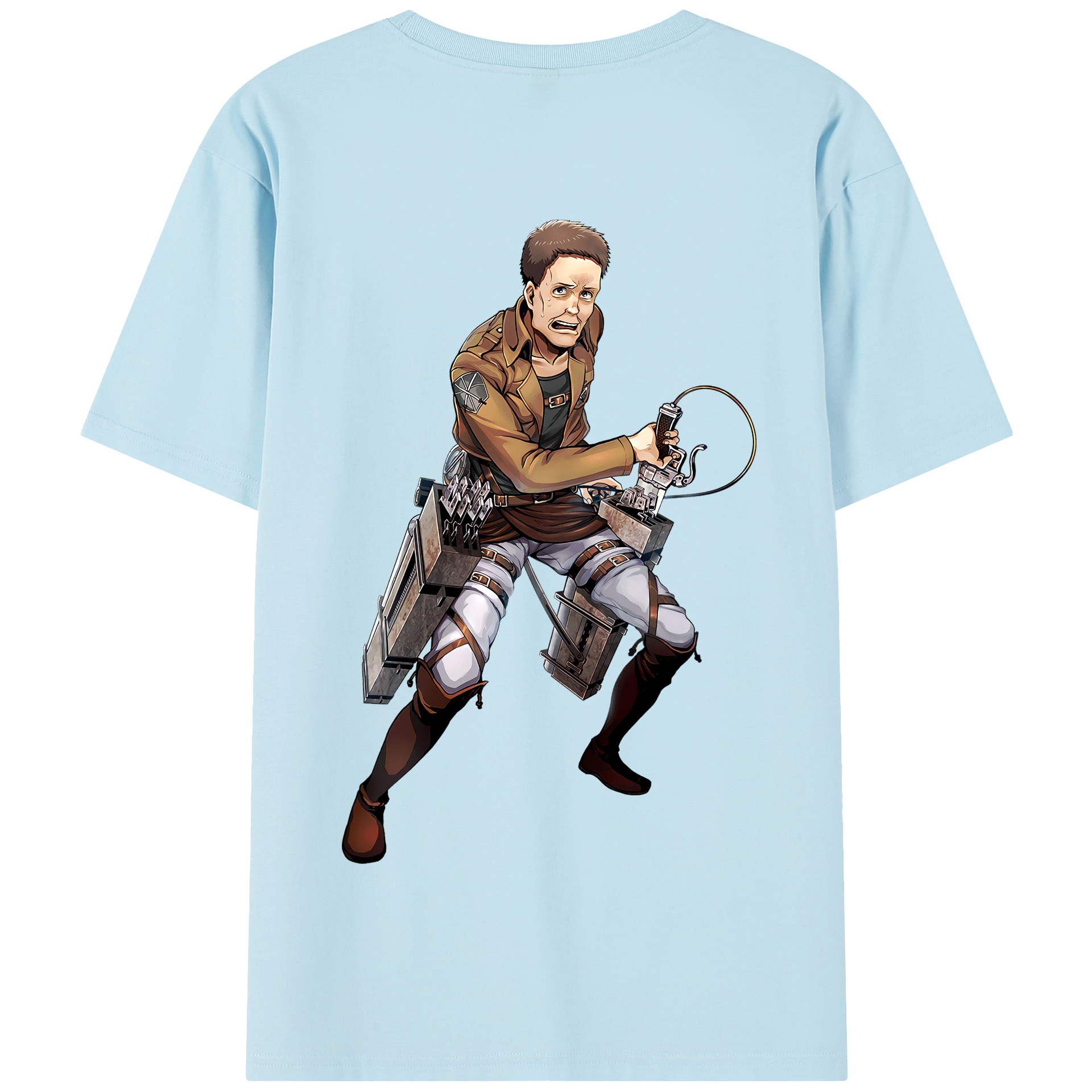 （画像用） 進撃の巨人 Attack on Titan 綿100％半袖Tシャツ（背面プリント）